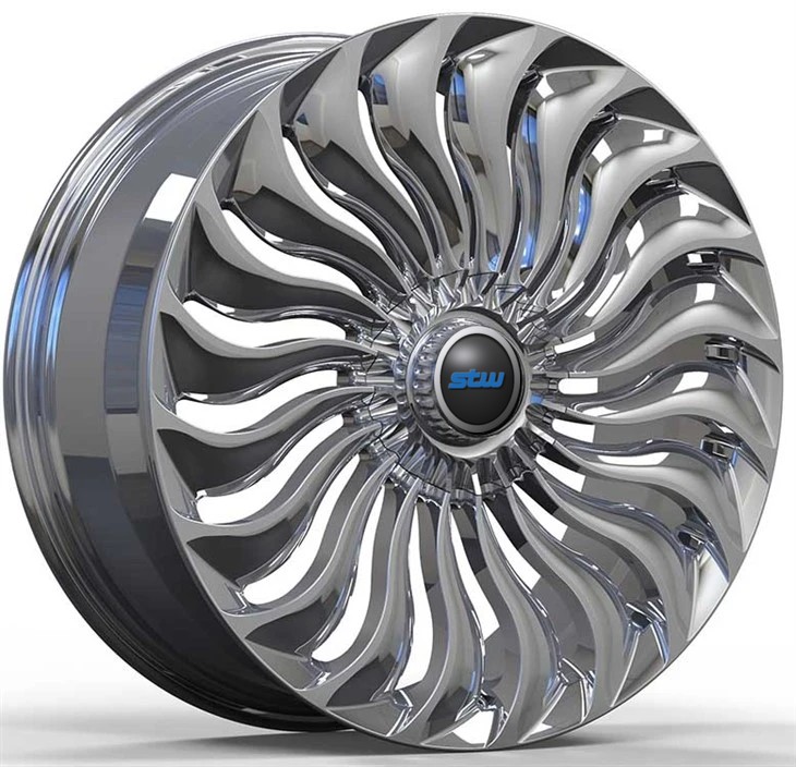 Chrome 22X11 Custom 1-PC Rims For G63 Benz