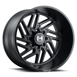 22″ HOSTILE WHEELS H116 JIGSAW SATIN BLACK FINISH RIMS