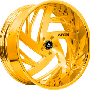 24″ ARTIS FORGED SOUTHSIDE M GOLD FINISH RIMS