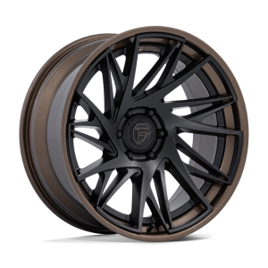 24″ FUEL WHEELS FC405 DYNAMO MATTE BLACK GLOSS BRONZE LIP OFF-ROAD FUSION FORGED RIMS