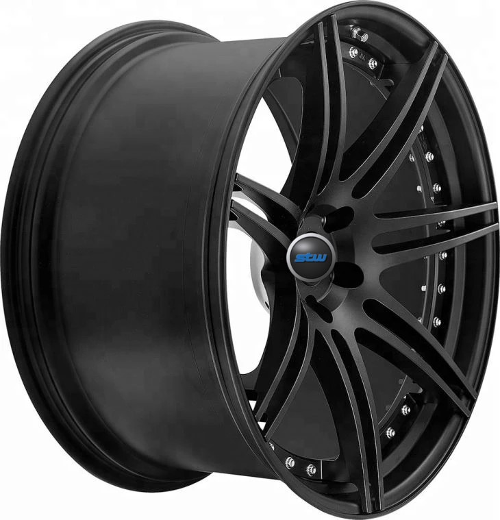 Gloss Black Bolt Pattern 2 Piece Forged Wheel H/PCD 5x112 5x114.3 5x120 5x130
