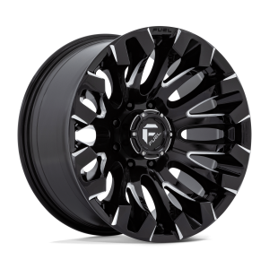 18″ FUEL WHEELS D828 QUAKE GLOSS BLACK MILLED OFF-ROAD RIMS