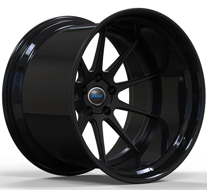 Chevrolet Corvette C8 20X10 And 21X12 Custom 2-PC Forged Aluminum Alloy Rims 5X1260.65 Gloss Black