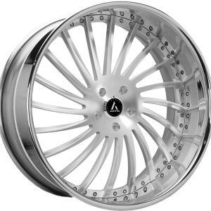 26″ ARTIS FORGED INTERNATIONAL BRUSHED FACE CHROME LIP FINISH RIMS