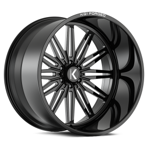26″ KG1 FORGED WHEELS GUILTTRIP KF115 GLOSS BLACK MILLED FINISH RIMS