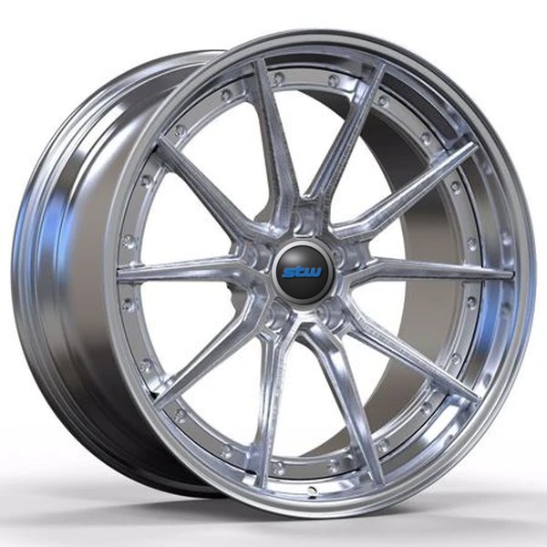 Polished Barrees 21 Inch Customized 2-PC Rims Wheels For Ferrari