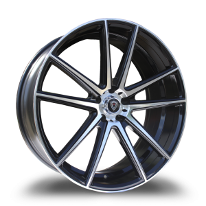 20″ MARQUEE WHEELS M3197 GLOSS BLACK MACHINE FINISH RIMS