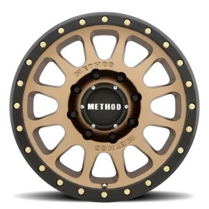 20″ METHOD WHEELS MR305 NV METHOD BRONZE MATTE BLACK LIP FINISH RIMS