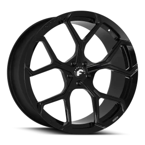 20″ FORGIATO WHEELS QUADRI-M GLOSS BLACK FORGED FINISH RIMS