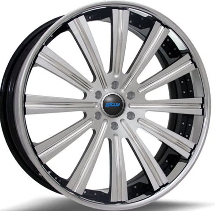 2 Forged Rims Black Machined Face Alloy Wheels For BMW For Customized