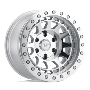 17″ BLACK RHINO WHEELS PRIMM SILVER MIRROR FACE MACHINED RING FINISH RIMS