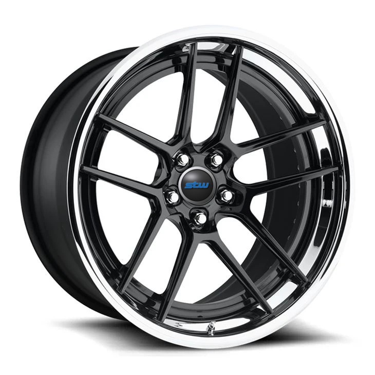 Ally Rims 21 Gloss Black Customized Alloy Rims For Porsche 911 / 21inch 2-PC Forged Rims