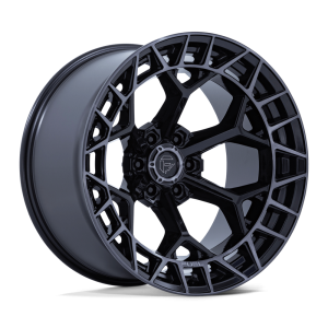 22″ FUEL WHEELS FC873 CHARGER GLOSS BLACK BRUSHED FACE DARK TINT 6-LUG OFF-ROAD RIMS