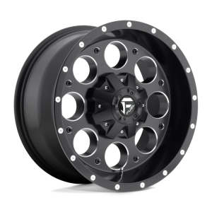 17″ FUEL WHEELS D525 REVOLVER MATTE BLACK MILLED FINISH OFF-ROAD RIMS