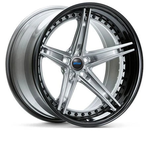 Matte Black Wheels 21 Inch Customized 2-PC Rims Wheels For Ferrari