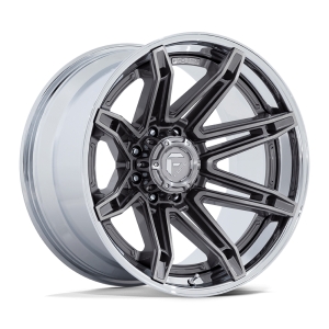 24″ FUEL WHEELS FC401 BRAWL PLATINUM CHROME LIP OFF-ROAD FUSION FORGED RIMS
