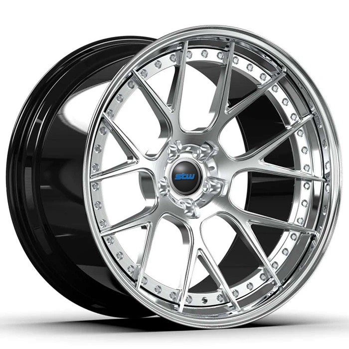 Staggered 20 And 21 Inch 2-PC Forged Aluminum Alloy Wheels For BMW 740 Le