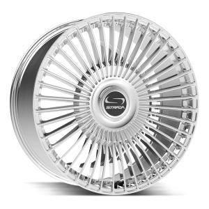 26″ STRADA WHEELS SPAGHETTI CHROME FLOW FORMED FLOATING CAP RIMS