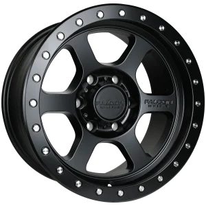 18″ FALCON OFF-ROAD WHEELS T1 MATTE BLACK FINISH RIMS