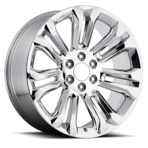22″ FACTORY REPRODUCTION GMC WHEELS FR 55 CHROME FINISH RIMS