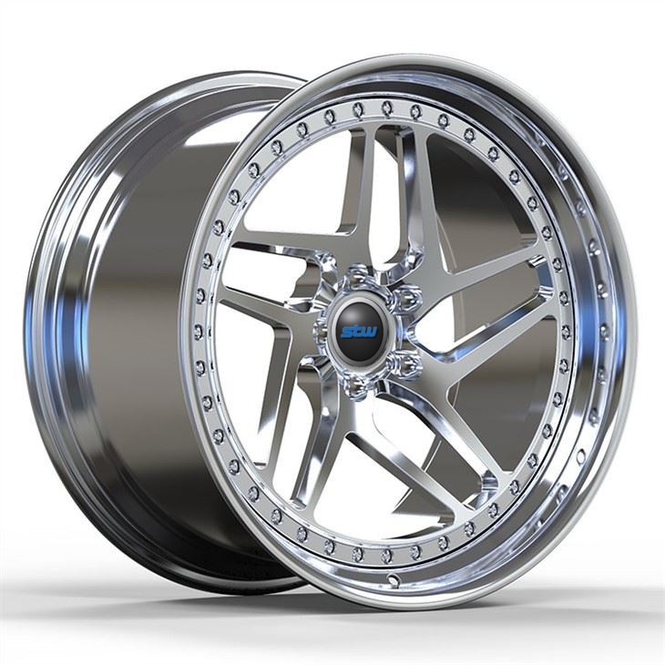 19 20 21 22 Inch 2-PC Forged Rims Polished Barrel+Brush Dish 5x120.65 Fot Camarro