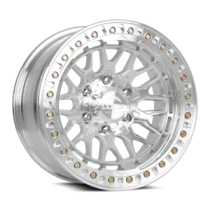 17″ LOCK OFF-ROAD WHEELS INVADER FORGED BEADLOCK MACHINED POLISHED FINISH RIMS