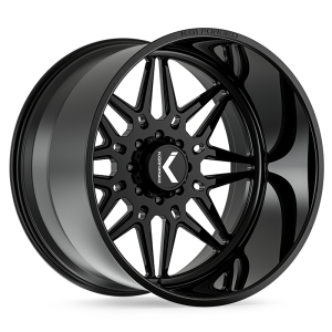 26″ KG1 FORGED WHEELS TRICKSTAR KF058 GLOSS BLACK FINISH RIMS