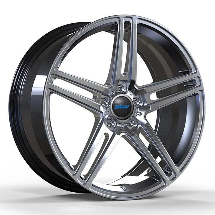 5-114.3 20x9 And 21x12 Hyper Silver Double 5-Spoke For Ferrari 488