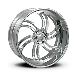 22″ INTRO WHEELS TWISTED TRENDZ 6 EXPOSED POLISHED FINISH RIMS