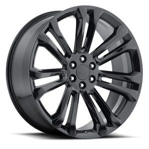 22″ FACTORY REPRODUCTION GMC WHEELS FR 55 GLOSS BLACK FINISH RIMS