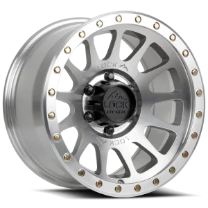 17″ LOCK OFF-ROAD WHEELS YOSEMITE MACHINED POLISHED CLEAR COAT FINISH RIMS