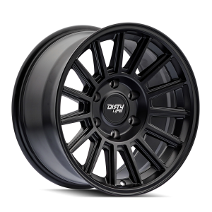 17″ DIRTY LIFE WHEELS JOURNEY 9316 MATTE BLACK OFF-ROAD RIMS