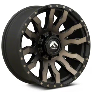 18″ FUEL WHEELS D674 BLITZ MATTE BLACK MACHINED WITH DOUBLE DARK TINT OFF-ROAD RIMS