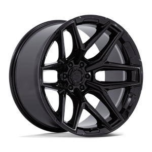 24″ FUEL WHEELS FC854 FLUX 6 GLOSS BLACK OFF-ROAD RIMS