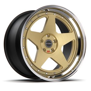 19″ MV FORGED WHEELS HS50 HERITAGE SERIES BRONZE CENTER POLISHED LIP FINISH