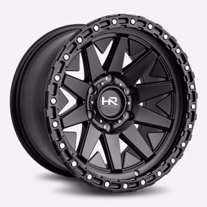 17″ HARDROCK WHEELS H106 MATTE BLACK OFF-ROAD RIMS