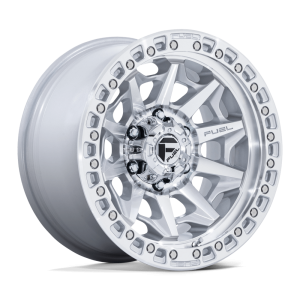 20″ FUEL WHEELS D883 COVERT SILVER WITH MACHINED FACE OFF-ROAD RIMS