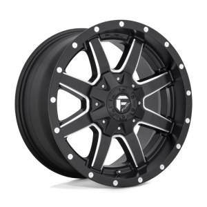 17″ FUEL WHEELS D538 MAVERICK BLACK MILLED FINISH OFF-ROAD RIMS