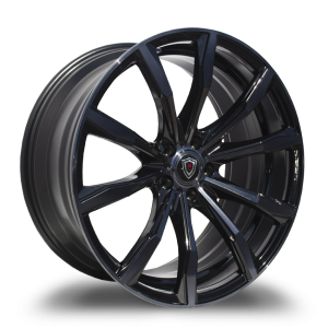 20″ MARQUEE WHEELS M4408 GLOSS BLACK SMOKE MACHINED LIGHT WHEEL FINISH RIM