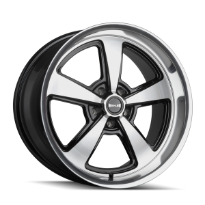 17″ RIDLER WHEELS 652 GLOSS BLACK MACHINED WITH DIAMOND CUT FACE AND LIP FLOW FORMED RIMS