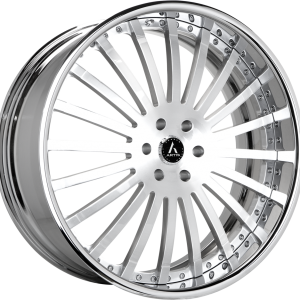 20″ ARTIS FORGED WHEELS CORONADO BRUSHED SILVER FACE CHROME LIP FINISH