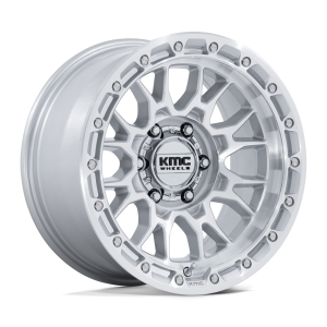 17″ KMC WHEELS KM558 IMPERIAL GLOSS SILVER WITH MACHINED FACE FINISH RIMS PROMO BUY 3 GET 1 FREE