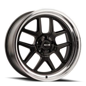 20″ RIDLER WHEELS 610 MATTE BLACK WITH POLISHED LIP RIMS