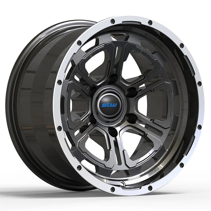 6x139.7 Tank 300 20x9.0 Custom 4x4 Rim Gun Metal Machined Edge