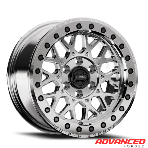 17″ TORQUE WHEELS TW340F ENDURO BL M BEADLOCK RAW MACHINED FINISH RIMS