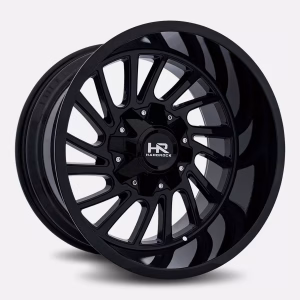 20″ HARDROCK WHEELS H708 OVERDRIVE GLOSS BLACK OFF-ROAD RIMS