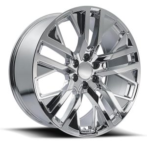 22″ FACTORY REPRODUCTION GMC CARBONPRO WHEELS FR 96 CHROME FINISH RIMS