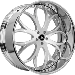26″ ARTIS FORGED RADON BRUSHED FACE CHROME LIP FINISH RIMS