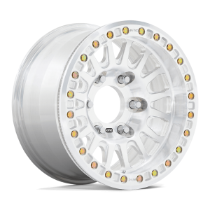 17″ KMC WHEELS KM445 IMPACT FORGED BEADLOCK RAW MACHINED FINISH RIMS