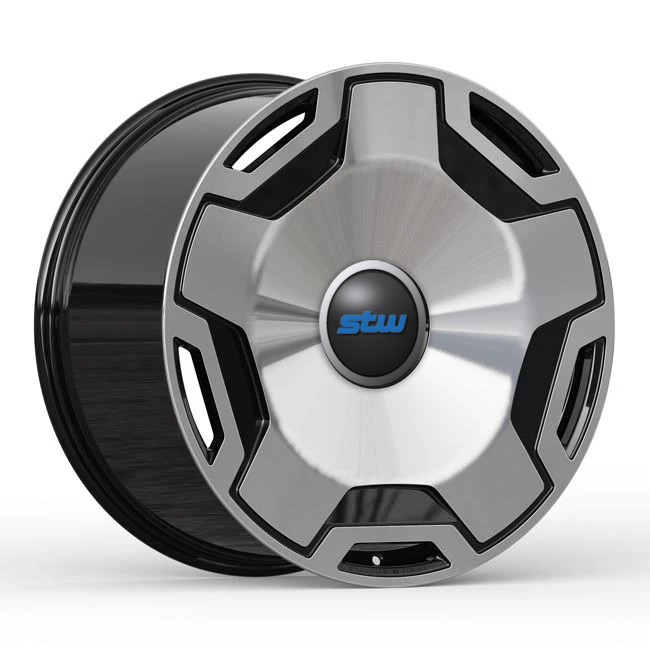 Staggered Size 9.5X22 11.5X22 Monoblock Forged Wheels For Mercedes Benz GlS 600 Gloss Black Machined Face Rims